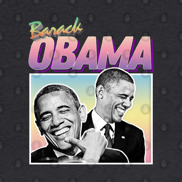 President Barack Obama Graphic Design 90s Style Hipster Statement Tee by DankFutura